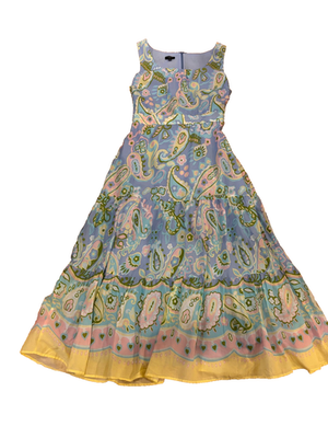 tea length lace dress Floral Lace Tiered Wedding Guest Dress with Bow Straps
