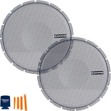 Memphis Audio - Two BRMG12 12" Subwoofer Grills For Select Subwoofers