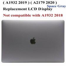 Apple Macbook Air 13" A1932 2019 A2179 2020 Gray LCD Screen Assembly 661-15389