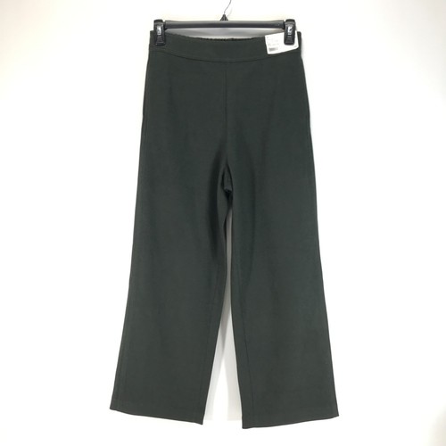 NEW Uniqlo Brushed Jersey Pants Women's Large Dark Green High Waisted Casual