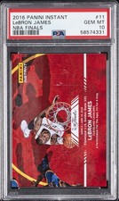 2016 PANINI INSTANT NBA FINALS #11 LEBRON JAMES PSA 10