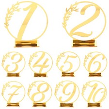 10pcs Banquet Table Signs Decorative Wedding Signs Delicate Wedding Accessory