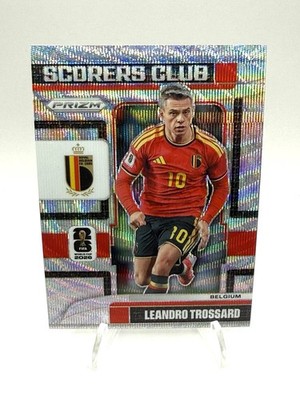 2026 Prizm FIFA World Cup #14 Leandro Trossard Silver Wave Scorers Club Belgium