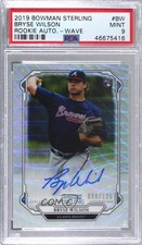 2019 Bowman Sterling Rookie Wave Refractor /125 Bryse Wilson PSA 9 MINT Auto 8d2