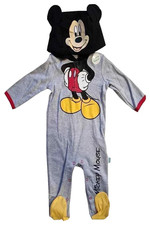 Disney Mickey Mouse Baby Strampler 74 80 Overall Schlafanzug Baumwolle 9-12M 