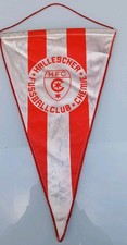 Hallischer Fußball Club Wimpel DDR HFC RARITÄT mit 16 Unterschriften um 1970