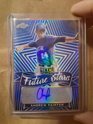 2021 Leaf Metal Draft Future Stars Blue Refractor AUTO RC #24/35 Andrew Painter 