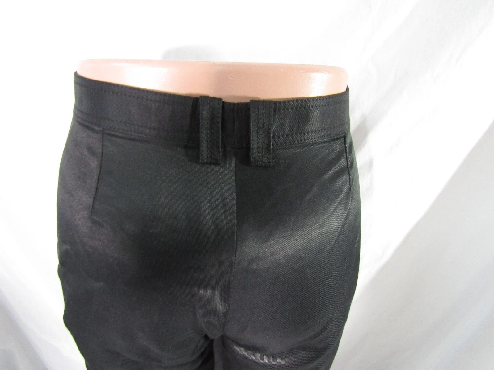 Pantalone Versace nero pizzo dettaglio paillettes taglia 42