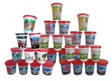 YOUR CHOICE: CHILDREN'S 12 oz SIPPY CUPS WITH LIDS; Make your own Sippy Cup Lot