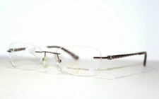 Naturally Rimless NR 361 51-17-140 Brown Men’s Eyeglass Frame Tag $102