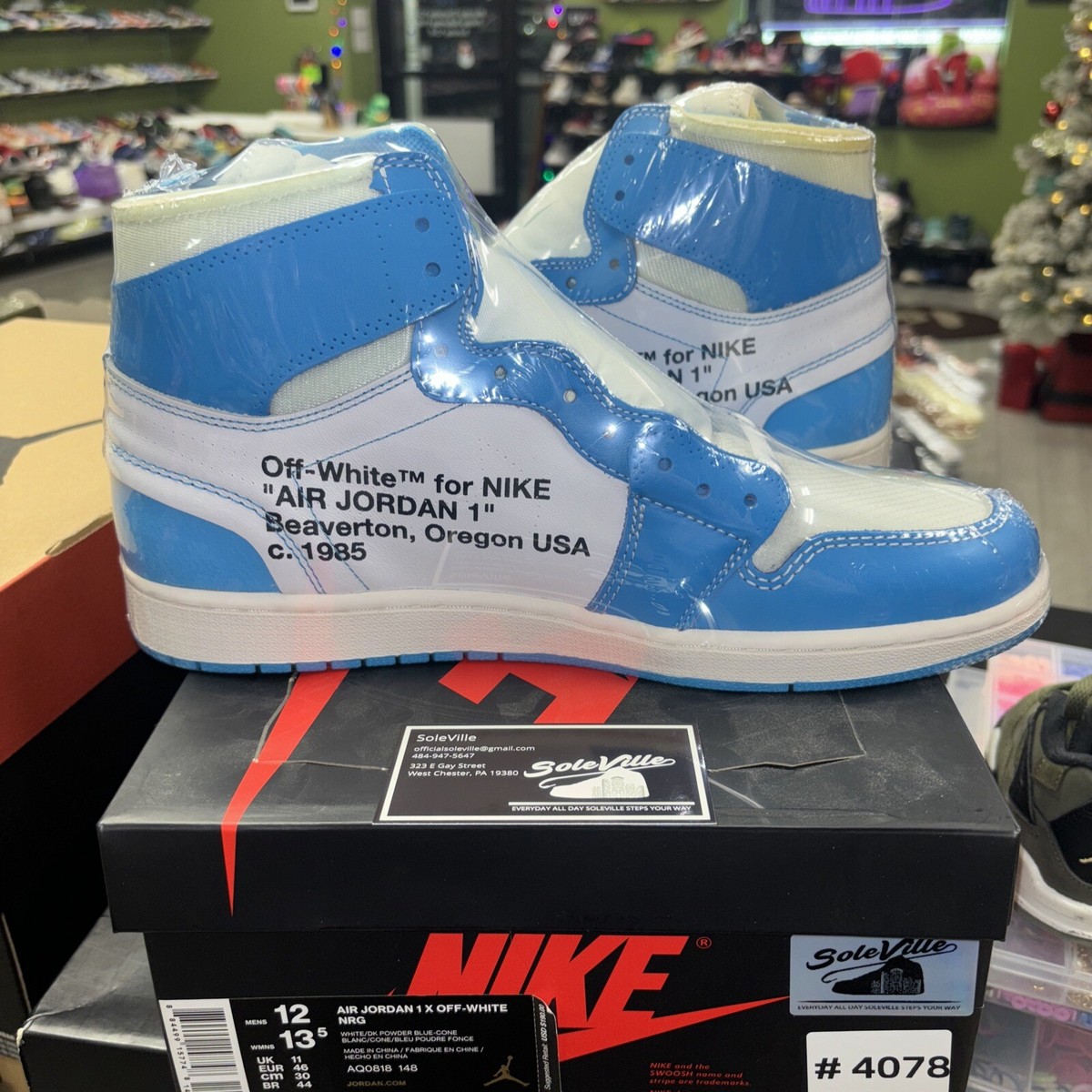 Size 12 - Jordan 1 Retro OG x Off-White High UNC