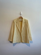 Vintage Jack Winter Oversized Yellow Linen Blazer Women’s S/m