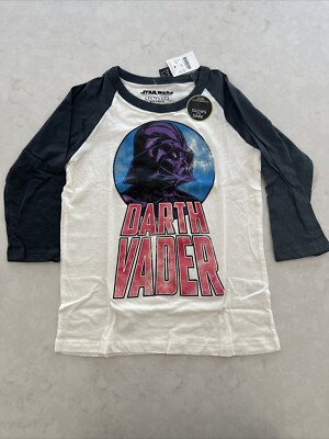 NWT J Crew Crewcuts Star Wars 3/4 Sleeve Baseball T-Shirt Tee