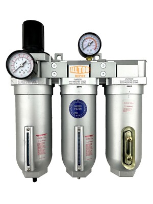1'' SUPER DUTY INDUSTRIAL GRADE FILTER REGULATOR COALESCING DESICANT DRYER AUTO