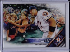 Carlos Correa 2016 Topps Chrome Base Card Image Variation Photo Astros SSP