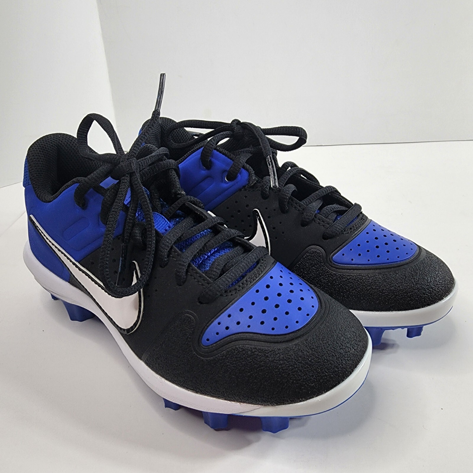 Nike Boys Alpha Huarache Varsity Low MCS AO7583-006 BG Baseball Cleats Sz 2Y