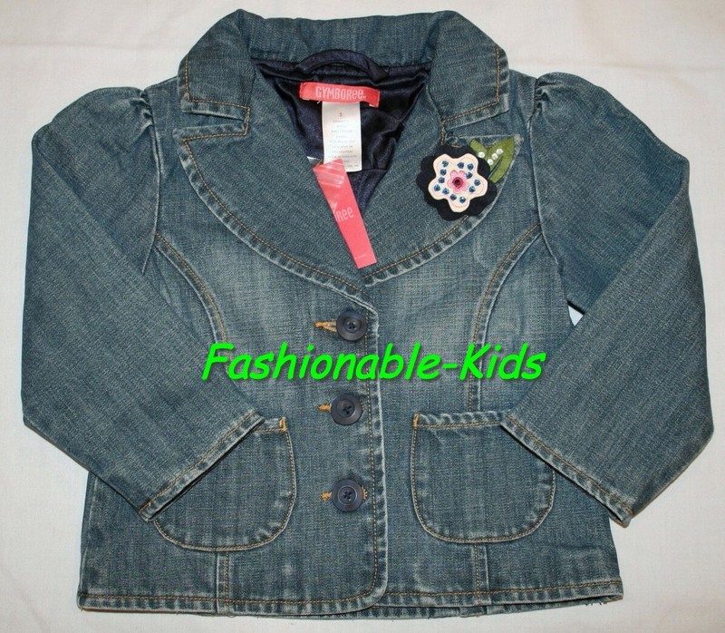 7 NWT Gymboree CHELSEA GIRL Denim Jean JACKET Girls 