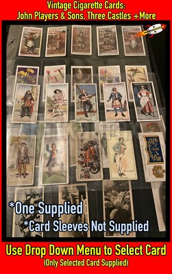 ebay uk cigarette cards Vintage Cigarette Cards: John Players & Sons, Three Castles +More (Select  Item)