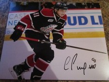 COLE PERFETTI AUTOGRAPHED 8X10 MATTE PHOTO SAGINAW SPIRIT (C)