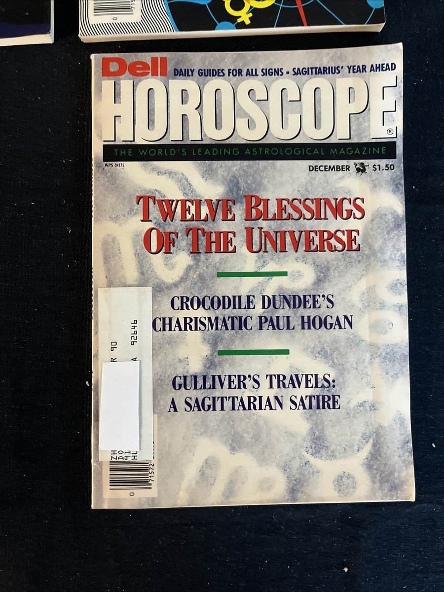 Vintage 1988 Dell HOROSCOPE Astrology Magazines Zodiac Lot