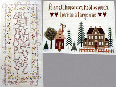 Come Read To Me Sampler House Can Hold Much Love CROSS STITCH PATTERNS