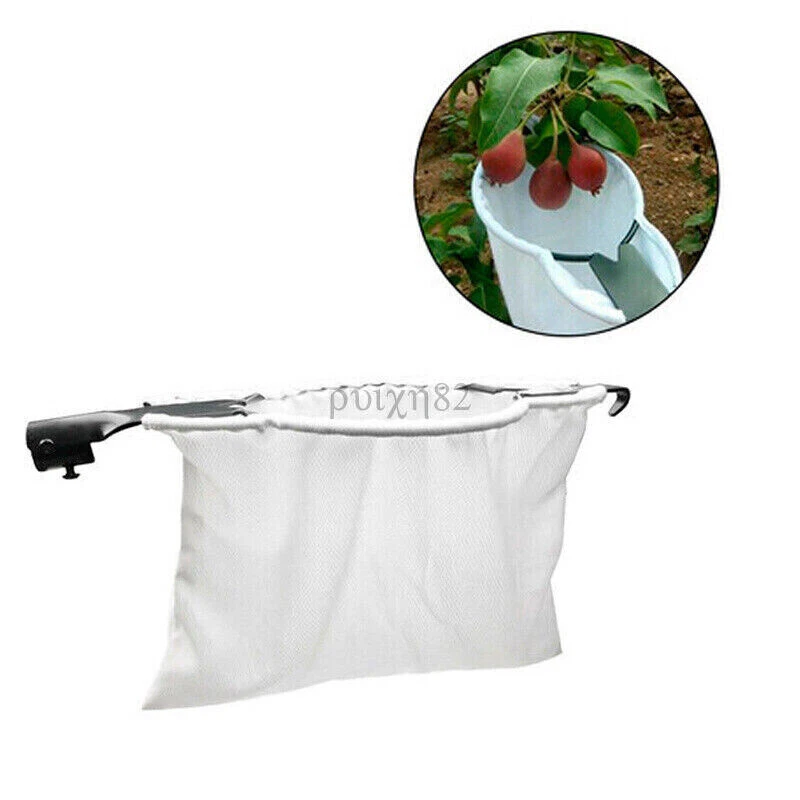 HOT Metal Fruit Picker Fabric Orchard Gardening Peach Mango Tree Picking Tool