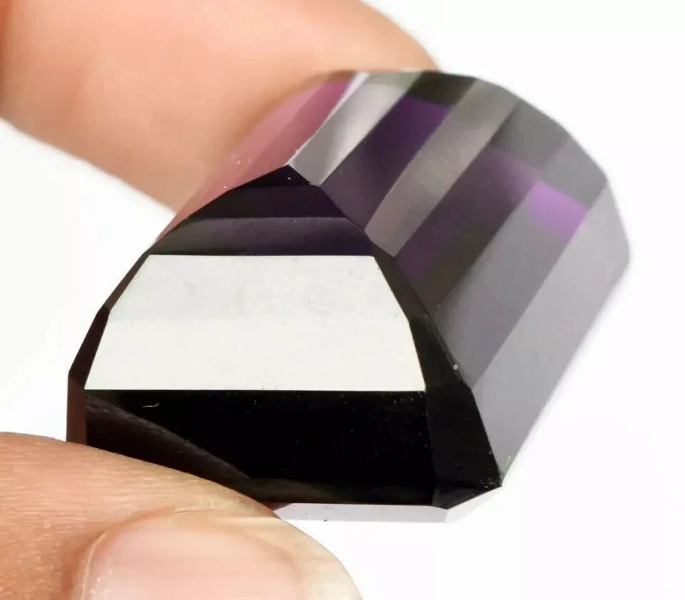 AAA+ Large 85.90 Ct. Violet Amethyst Emerald Cut Loose Gemstone @Birthday Gifts - Image 3 of 4