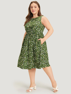 NWT BloomChic Green Abstract Crossover Pleated Bodice Sleeveless Dress 22~24 | eBay NWT BloomChic Green Abstract Crossover Pleated Bodice Sleeveless Dress 22~24 | eBay