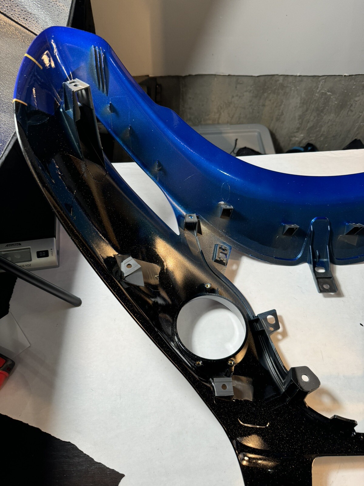 Indian Roadmaster Front Fairing Cover Blue Candy With Black Crystal 5439882-1674