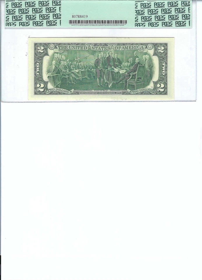 2013 $2 FRN FR1940-F* PCGS 64 PPQ, Atlanta * Note S/N F00398693*!!! - Image 2 of 2