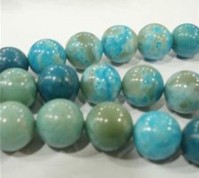 Natural 10mm Blue Crazy Lace Agate Round Gems Loose Beads 15'' Strand