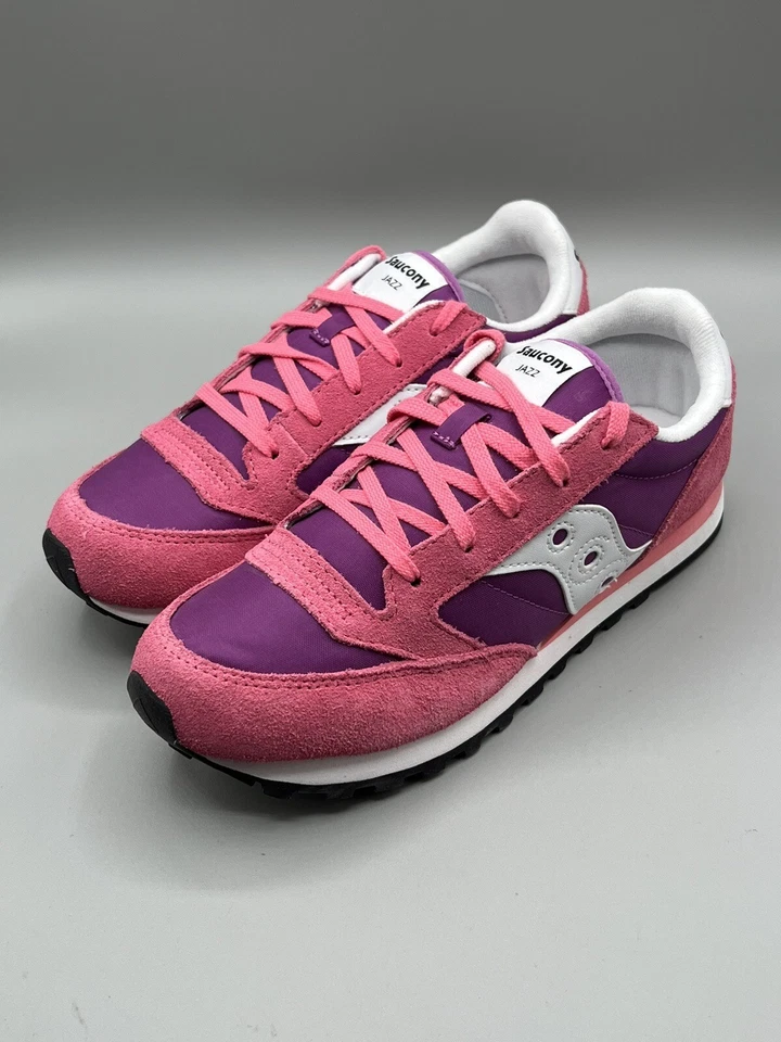 Zapatilla deportiva SUCONY Jazz Original para niños talla 4M rosa púrpura nueva sin caja Foto 2 de 4