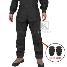 KRYDEX Gen3 Combat Trouser Tactical Pants Army Clothing Knee Pads Airsoft Black
