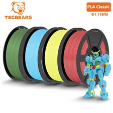 TECBEARS 4kg High Speed PLA Classic 3D Printer Filament 600mm/s 1.75mm No Bubble