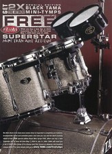 2006 Print Ad of Tama Superstar Drum Kit  Black Mini-Tymps