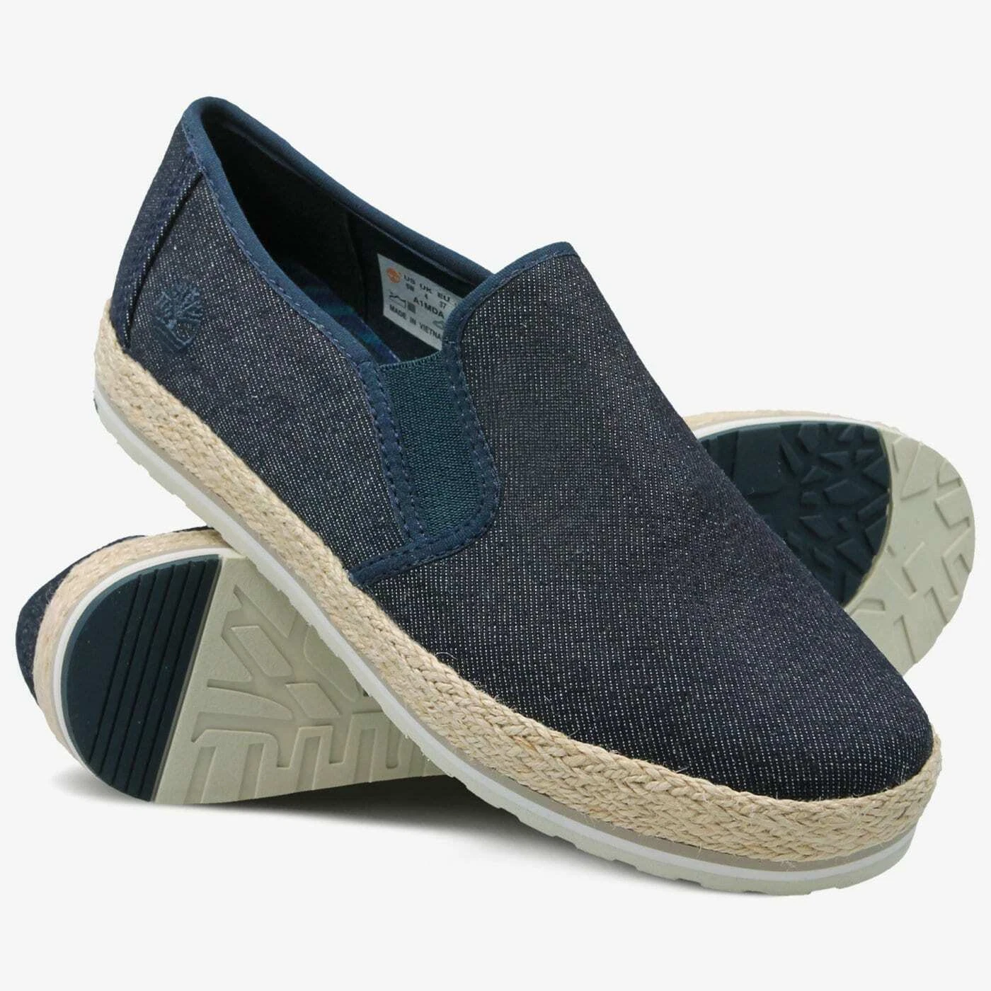 Scarpe da ginnastica Timberland donna Eivissa mare Oxford blu navy tela pelle A1MDA