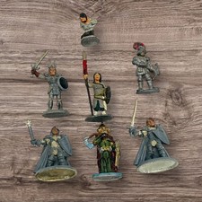 VTG Ral Partha 1970s-90s Fighter Paladin Warrior Miniatures Painted D D LOT of 6