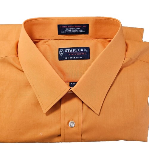 burnt orange dress shirt big and tall Elvqul Mens Shirts Stylish Collared Long Sleeve Solid Color Big and Tall Shirts for Men Bronze