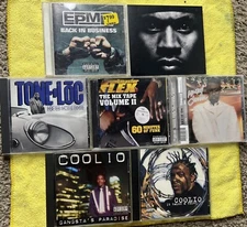 7 Rap Hip Hop Cds LL Cool J EPMD Tone LOC Funkmaster Flex Montell Jordan Coolio
