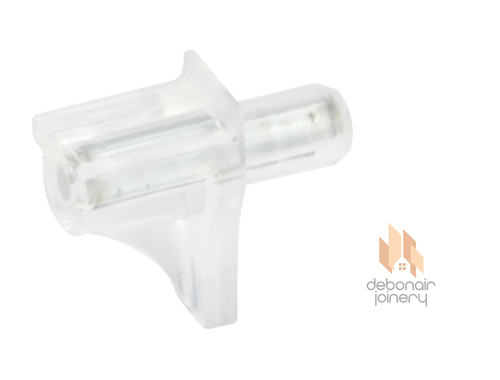 Hafele transparente Regalzapfenstütze in Bolzen Stahlstift 5 mm Bohrung - Bild 1 von 4