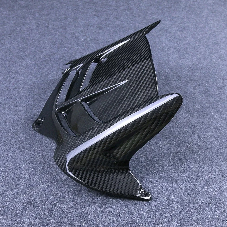 Guardabarros trasero brillante 100 % fibra de carbono real para Ninj ZX-6R ZX6R 2019-2025 Foto 2 de 3