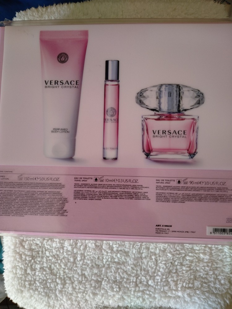 Versace Bright Cristal 3 Pcs Set For Women (New)