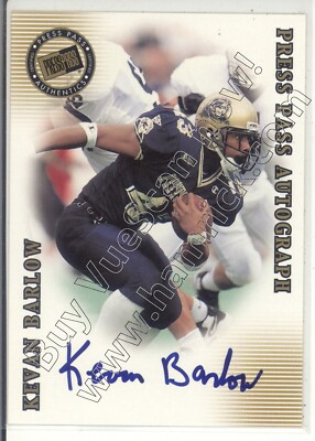 kavan barlow rookie rc draft auto autograph pittsburgh pitt panthers college 01