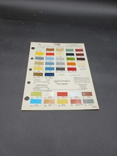 1978 DITZLER DODGE CHARGER DIPLOMAT MONACO HORIZON PAINT CHIP SWATCH SHEET 