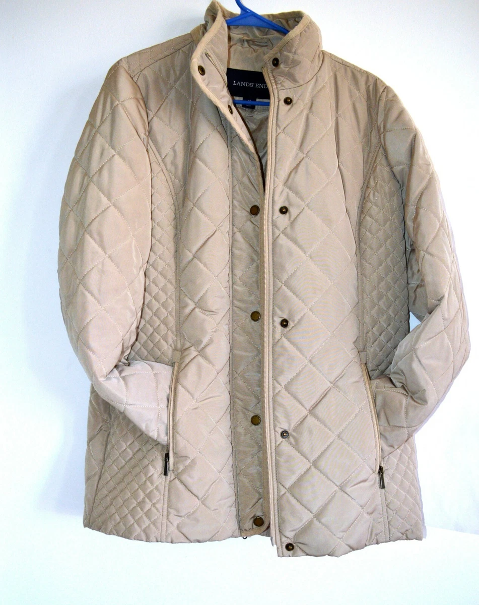 lands end quilted car coat