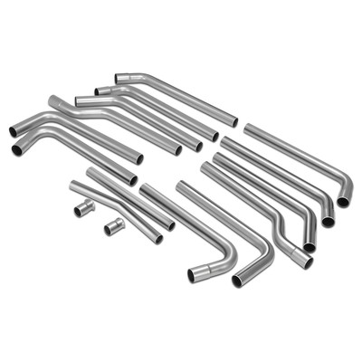 2.5'' OD 18Gauge Thickness 16 Exhaust Piping Various Bends Slip-Fit Exhaust Pipe