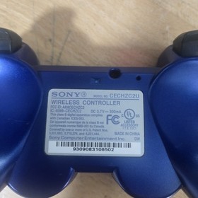 Sony PS3 Blue DualShock 3 Six Axis Wireless Controller &ndash; Blue OEM CECHZC2U
