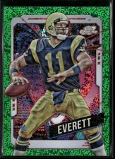 Jim Everett /75 2024 Topps Cosmic Green Space Dust Refractors #51 Rams