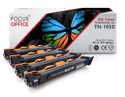 4x XXL kompatible Toner für Brother MFC-1910W TN1050 Black Schwarz