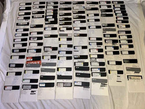 Huge Lot 111 Commodore 64 Games Entertainment Software 5.25" Disks - Untested